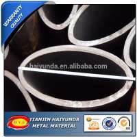 Black Annealed Flat Oval Steel Tube / Elliptical Steel Tube